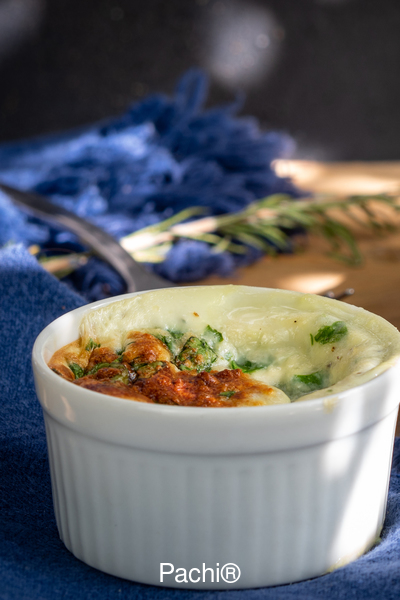 Spinach & Cheese Souffles