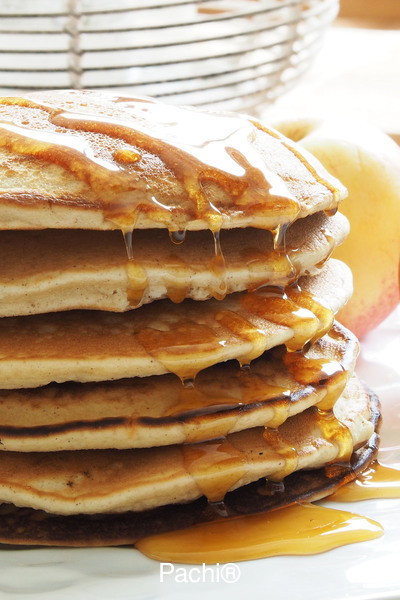 Whole Wheat Pancakes (to be served with goat cheese & apple)