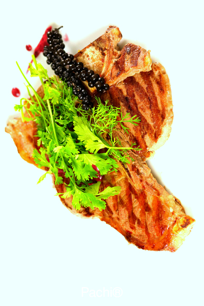 T-bones with Prot Wine Sauce