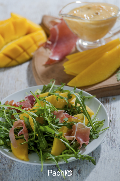 Green Leaf w Prosciutto & Mango