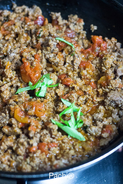 Whole Wheat Pasta with Meat Sauce