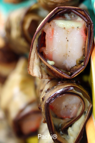 Eggplant Shrimp Rolls