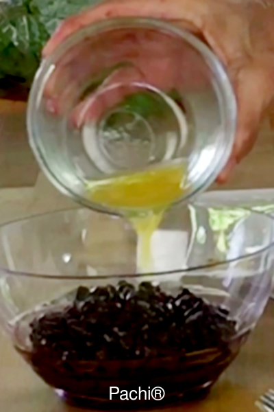 Black bean snack