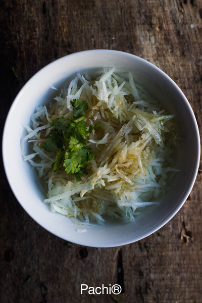 Cabbage, Ginger and Lime Slaw