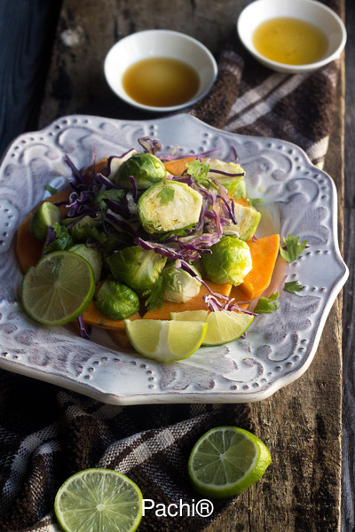 Cruciferous Radicchio and Brussels Sprout Weekly Salad