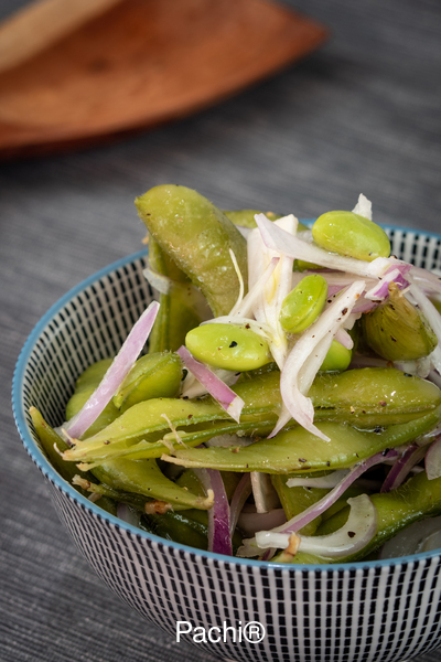 Edamame Salad Red onion and lime