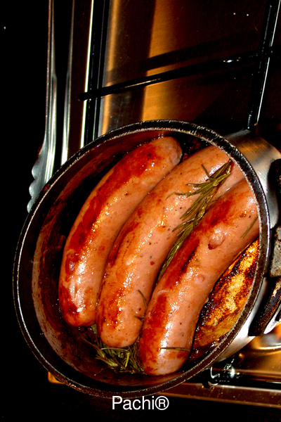 German Sausage at Pinot Grigio